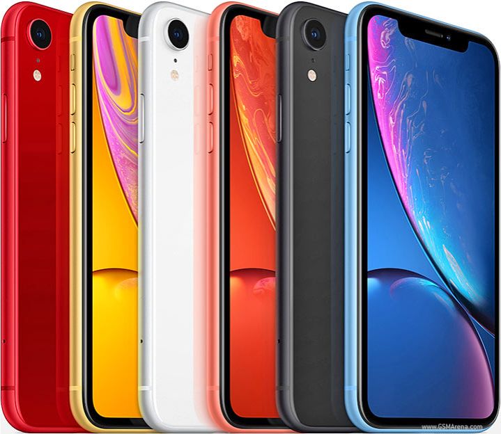 Refurbished Phone Apple iPhone XR 6.1 inch 3GB+64GB/128GB/256GB dual sim with face id 2942mah 12mp+7mp iPhone xr smartphone