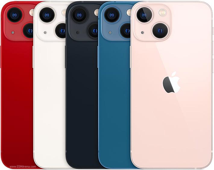 Refurbished Phone Apple iPhone 13 mini 5.4 inch 4GB+128GB/256GB/512GB replaced screen with face id 2438mah 12mp+12mp Apple iPhone13 mini smartphone