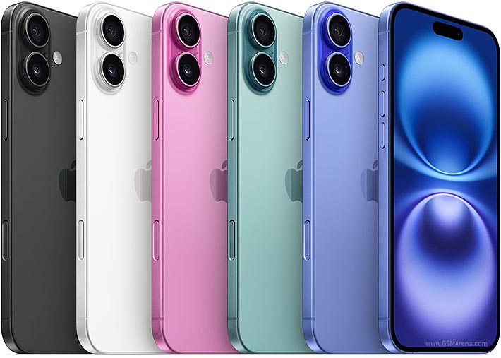 Refurbished Phone Apple iPhone 16 Plus 6.7 inch 8GB+128GB/256GB/512GB dual sim original screen with face id 48mp+12mp 4674mah Apple iPhone16 Plus smartphone