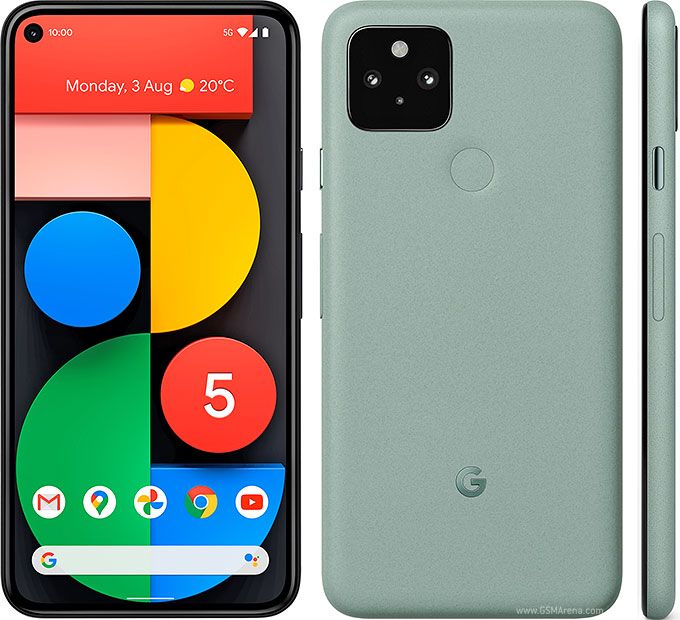 Refurbished Phone Google Pixel 5 6.0 inch 8GB+128GB Nano-SIM + eSIM clean screen 16mp+8mp 4080mah Google Pixel5 smartphone