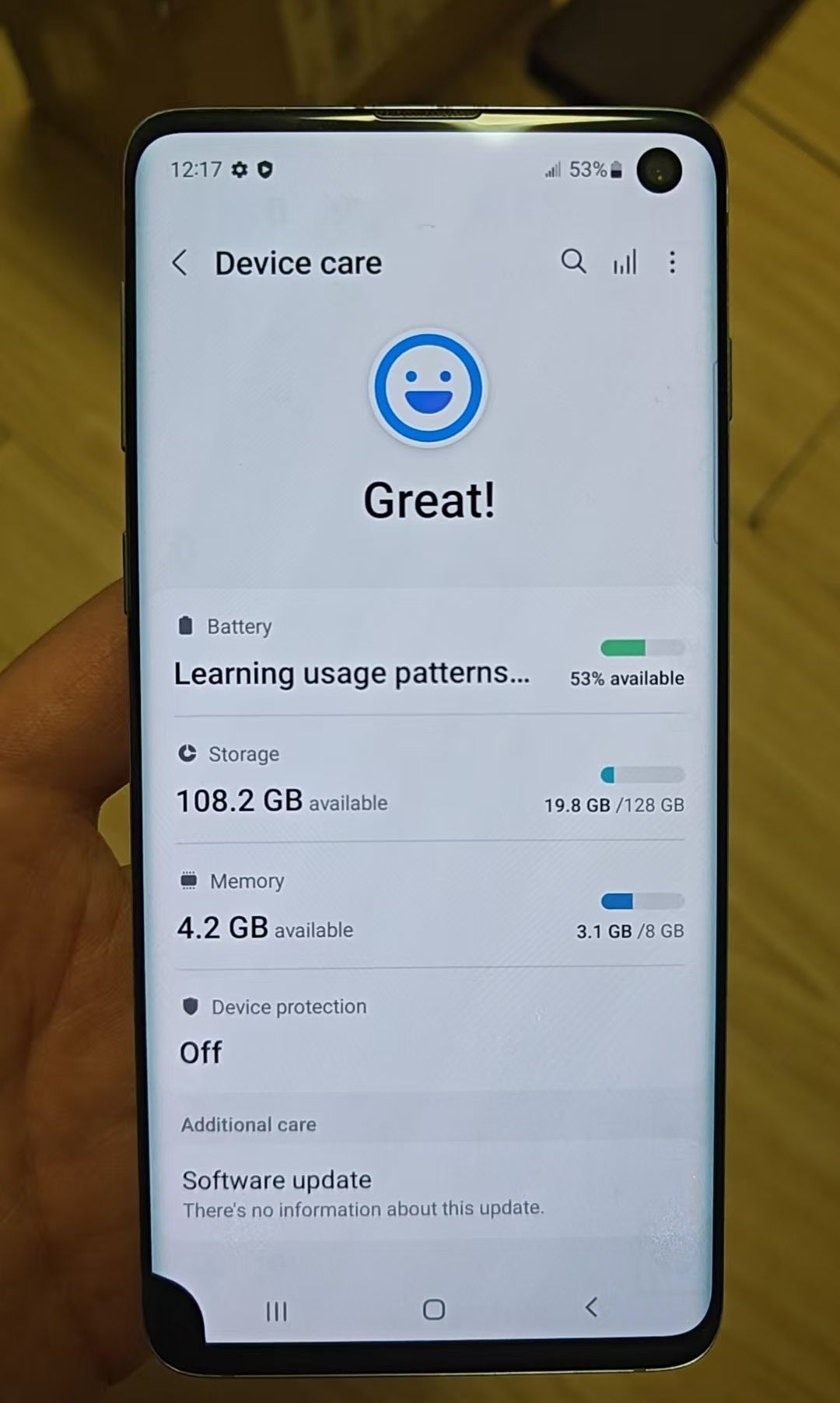Refurbished Phone Samsung Galaxy S10 6.1 inch 8GB+128GB dual sim 12mp+10mp 3400mah Samsung s10 smartphone