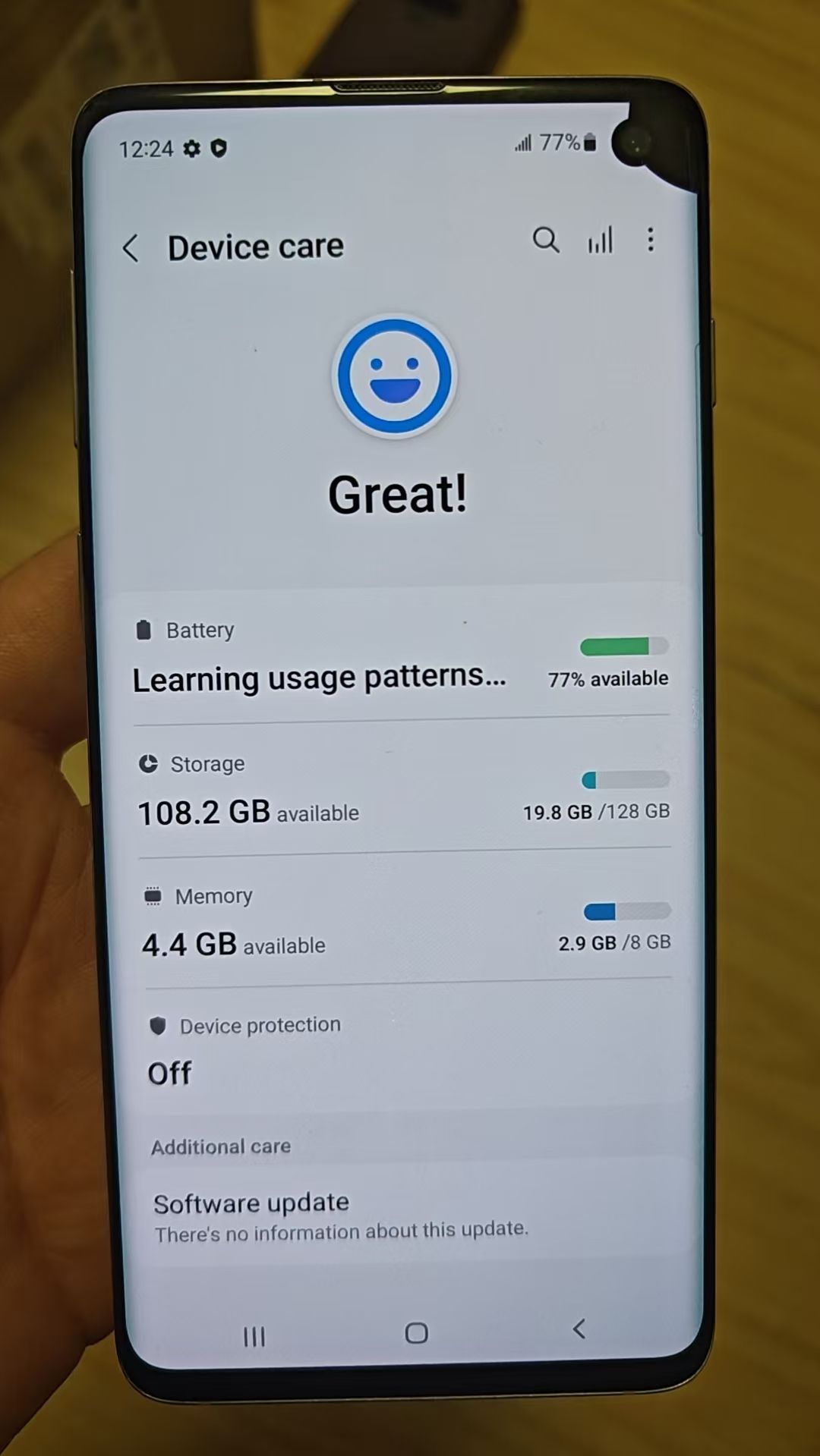 Refurbished Phone Samsung Galaxy S10 6.1 inch 8GB+128GB dual sim 12mp+10mp 3400mah Samsung s10 smartphone