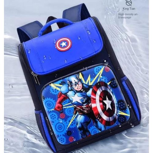Cartoon-Themed School Backpack – Waterproof Oxford Fabric Kids School Bag with Durable Stitching, Spacious Compartments & Comfortable Padded Straps for Boys and Girls