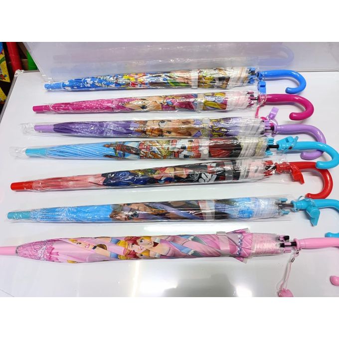 Cartoon-Themed Kids Umbrella – Bright Multicolour Children’s Umbrella with Fun Cartoon Designs, Thick & Strong Durable Canopy, Easy Open-Close Mechanism, Lightweight & Safe for Everyday Use