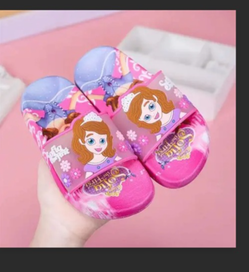 “Kids Cartoon-Themed Slide Sandals – Lightweight Anti-Slip Summer Slippers with Soft Cushioned Sole, Bright Colors & Fun Character Design for Boys and Girls  ”SMALL FITTING