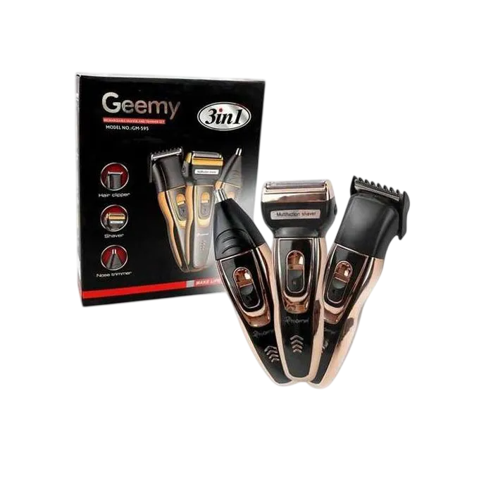 GEEMY 3-In-1 Rechargeable Hair Shaving Machine – Ultra-Smooth, High-Performance Electric Shaver for Professional Kinyozi, Salon & Barber Use