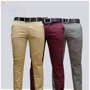 3-Pack Soft Khaki Men’s Slim Fit Trousers | Official & Smart-Casual Wear | Lightweight, Comfortable & Durable Fabric