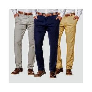 3-Pack Soft Khaki Men’s Slim Fit Trousers | Official & Smart-Casual Wear | Lightweight, Comfortable & Durable Fabric