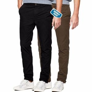 2-Pack Soft Khaki Men’s Slim Fit Trousers | Official & Smart-Casual Wear | Lightweight, Comfortable & Durable Fabric