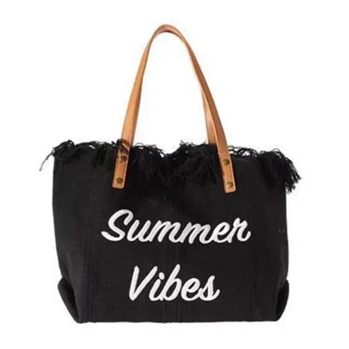 Summer Vibes Tote Bag | Premium Quality Fabric Carry Bag | Lightweight, Spacious, Reusable & Eco-Friendly | Stylish Everyday Tote for Shopping, Travel & Beach