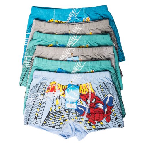 Fashion 6-Piece boxers’ Assorted Print Underwear Set – Premium Soft Cotton Kids Panties, Breathable Comfort Briefs & Hot Pant, Stretchy Waistband, Cute Cartoon & Floral Designs, Everyday Innerwear