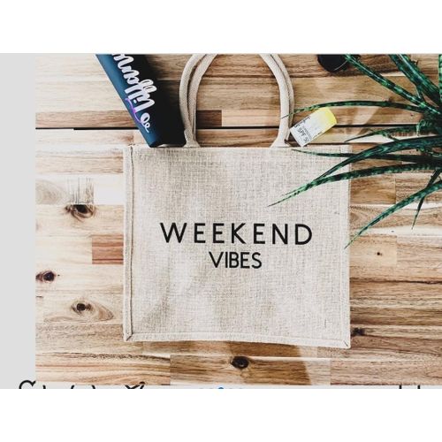 Summer Vibes Tote Bag | Premium Quality Fabric Carry Bag | Lightweight, Spacious, Reusable & Eco-Friendly | Stylish Everyday Tote for Shopping, Travel & Beach