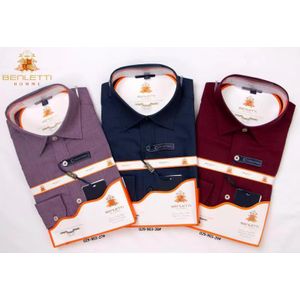 Men’s Fashion 3-Pack Official Shirts – Professional & Smart Casual Long-Sleeve Button-Down Shirts, Slim Fit Tailored Cut for Superior Comfort & Style, Classic Solid Colors, Ideal for Office, Bus