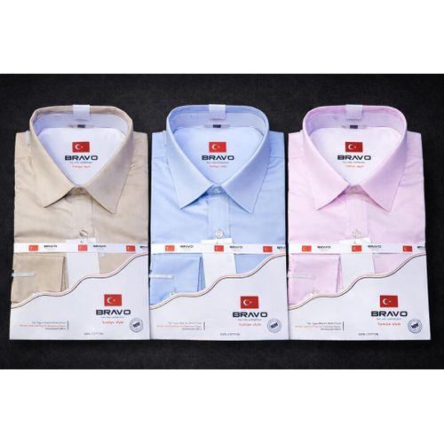 Men’s Fashion 3-Pack Official Shirts – Professional & Smart Casual Long-Sleeve Button-Down Shirts, Slim Fit Tailored Cut for Superior Comfort & Style, Classic Solid Colors, Ideal for Office, Bus