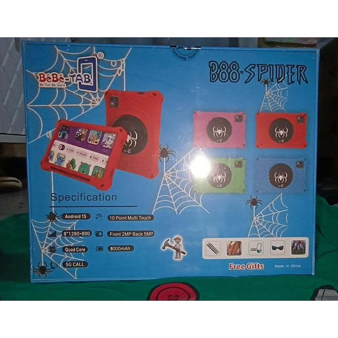 Bebe Tab Kids Tablet 7-Inch HD Display, 6GB RAM + 256GB ROM, WiFi Only (No SIM Card Slot), Parental Control, Learning & Entertainment Tablet for Children