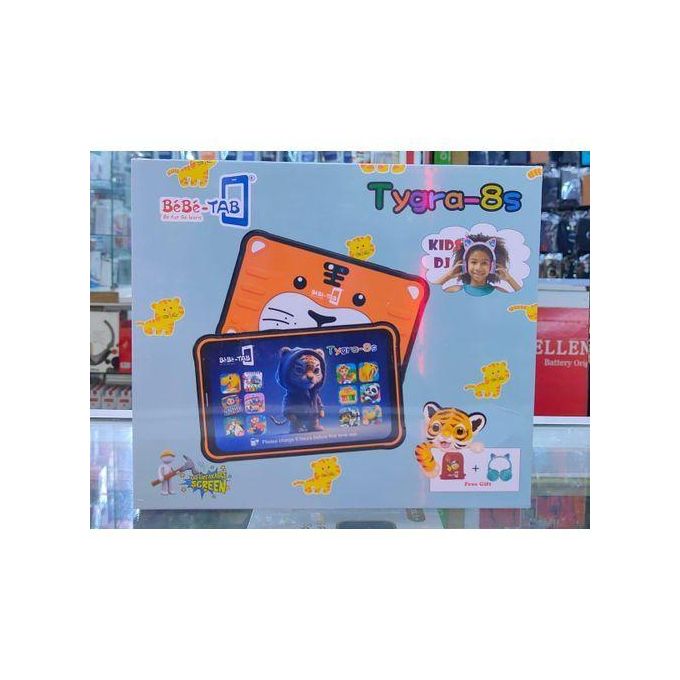 Bebe Tab Kids Tablet 7-Inch HD Display, 6GB RAM + 256GB ROM, WiFi Only (No SIM Card Slot), Parental Control, Learning & Entertainment Tablet for Children