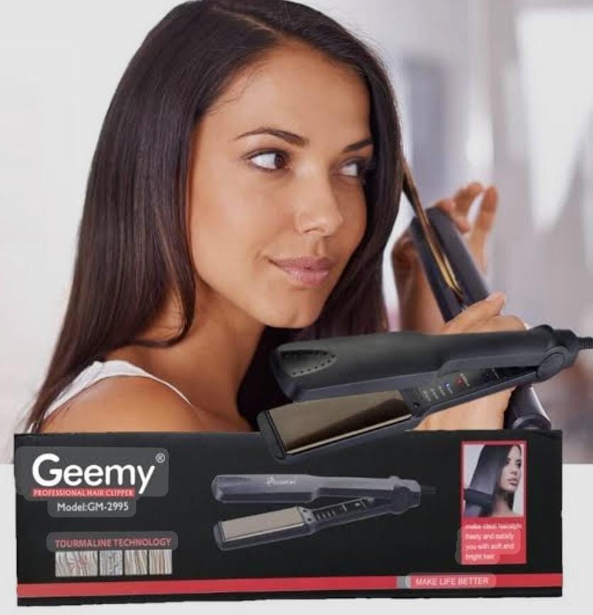 Geemy Professional Hair Straightener with Water-Based Ceramic Glaze Layer – Fast Heating Flat Iron with Smooth Glide Plates for Silky, Frizz-Free Hair