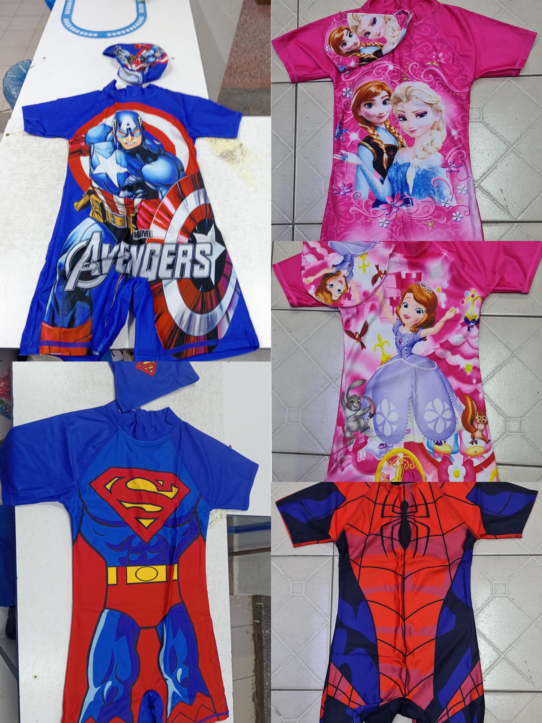 Premium Cartoons Kids Colourful Swimming Costume – Very Comfortable, Skin-Friendly, Quick-Dry Swimwear with Modest and Decent Design for Boys & Girls