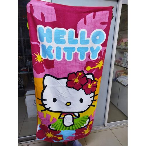 COTTON Premium Kids Character Beach & Bath Towels - Ultra Soft Microfiber Swimming Wrap - Assorted Cartoon Editions (Stitch, Frozen, Marvel ,Kitty ,Spiderman,Batman,Sofia,Sonic etc