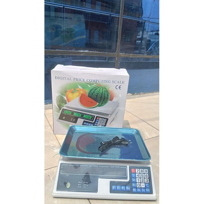 Digital Computing Scale (Armless) – High-Precision Compact Weighing Scale with LCD Display, Fast Calculation & User-Friendly Interface with 40kgs maximum weight