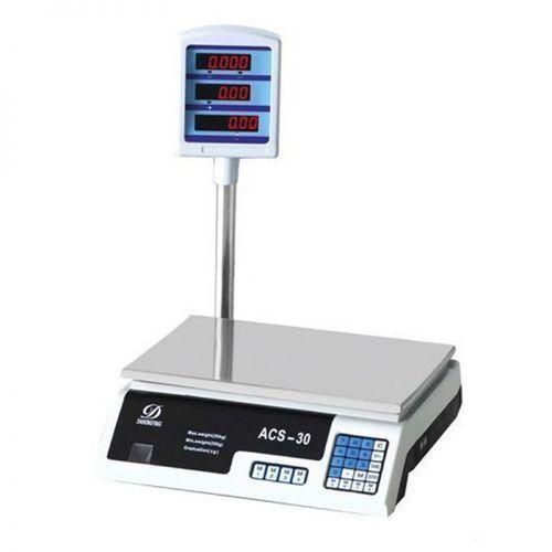 ACS Electronic Price Computing Scale 30kg – Commercial-Grade Digital Weighing Scale with LCD Display, Rechargeable Battery & Accurate Measurements