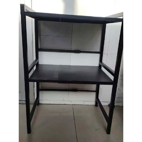 Multifunctional Kitchen Microwave Rack – Space-Saving Countertop Storage Stand with Cutlery Holder & Spice Organizer, Freestanding Microwave Oven Shelf Unit for Modern Kitchens”