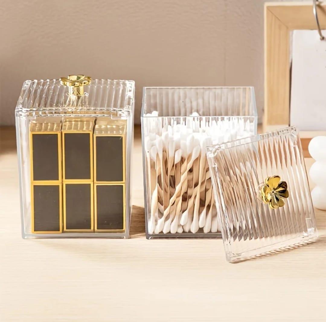 Single  Multifunction Makeup Cotton Pad Storage Box