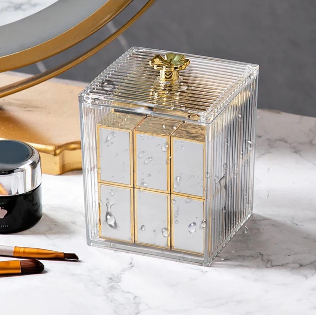 Single  Multifunction Makeup Cotton Pad Storage Box