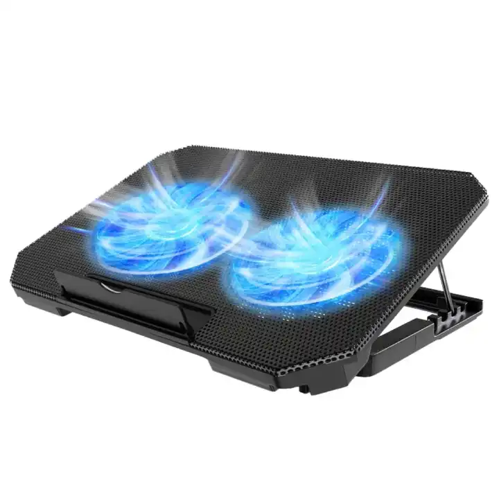 Adjustable Laptop Stand With Cooling Pad