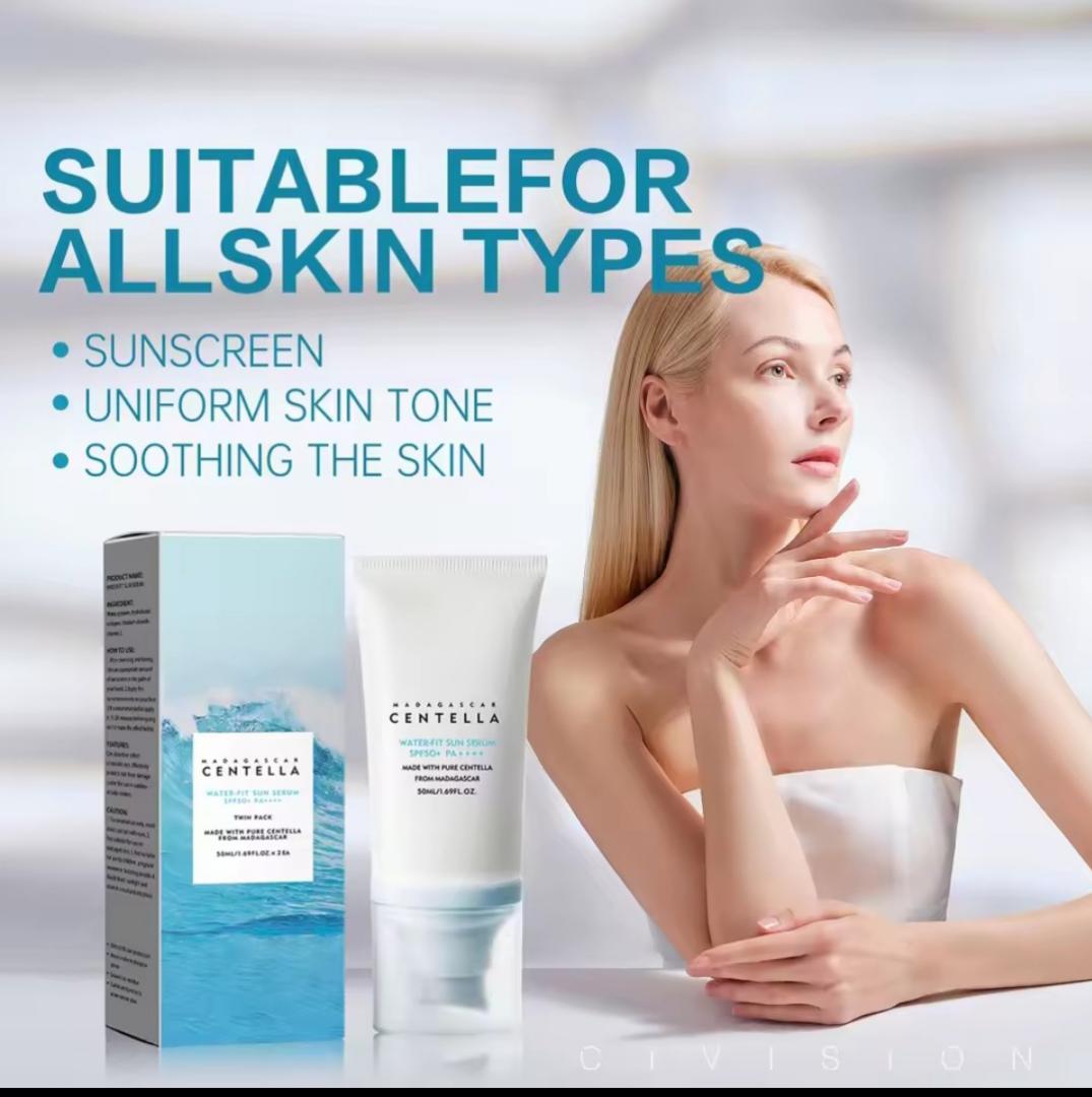 Centella Water-Fit Sun Serum SPF50+ PA++++ Sunscreen -Lightweight UV Protection