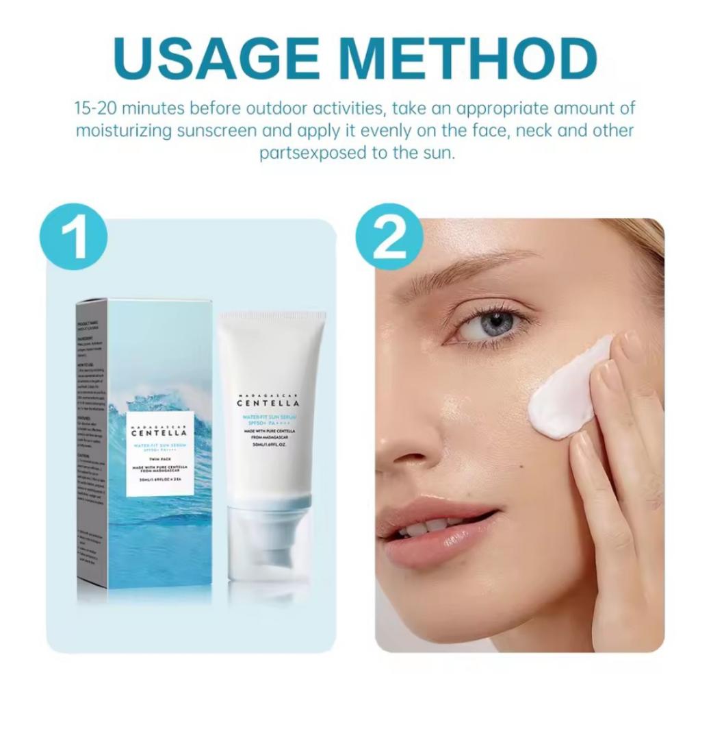 Centella Water-Fit Sun Serum SPF50+ PA++++ Sunscreen -Lightweight UV Protection