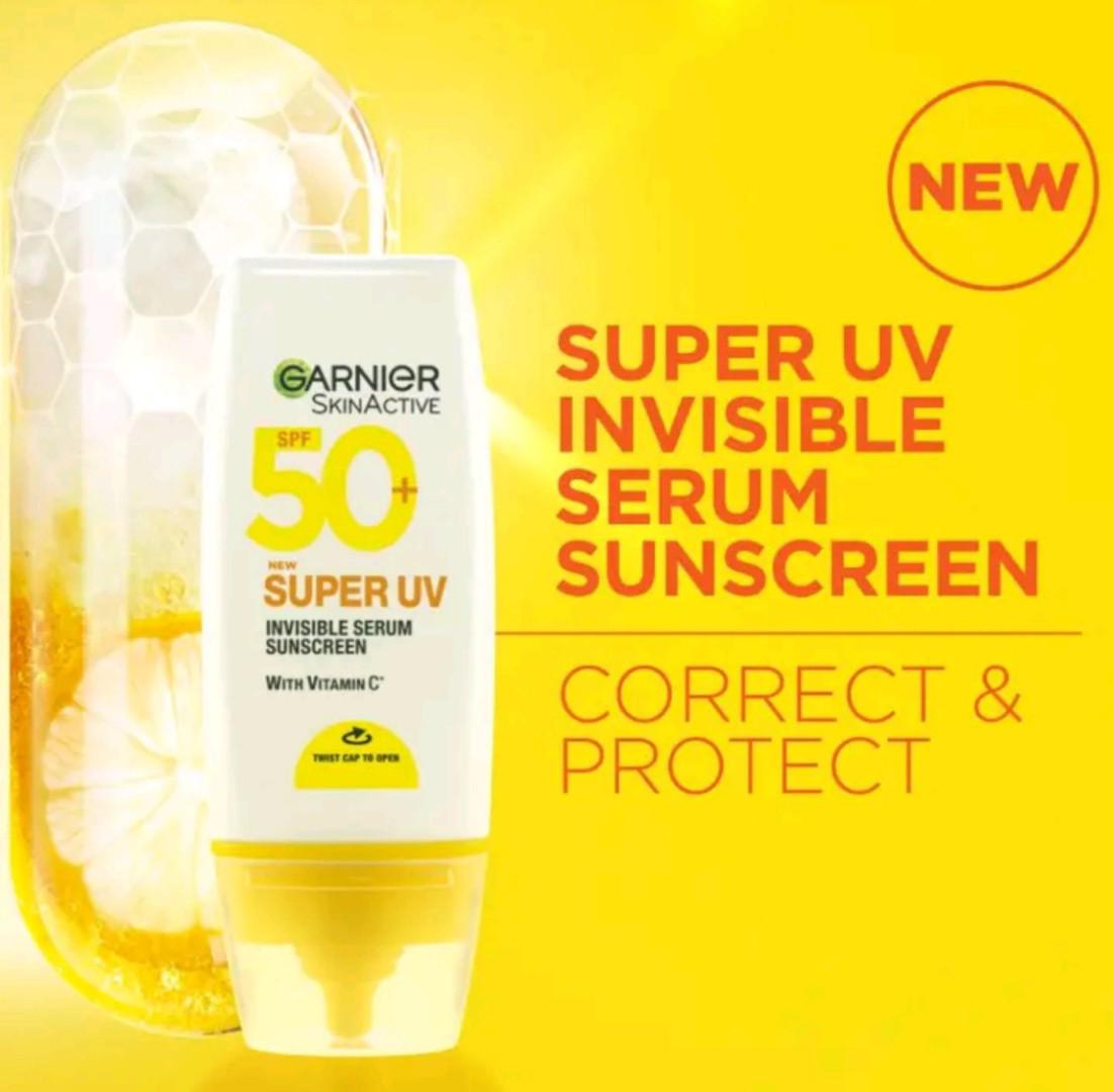 [100% ORIGINAL] Garnier Super UV Invisible Sunscreen SPF 30 50 ML.[DISCOUNTED]