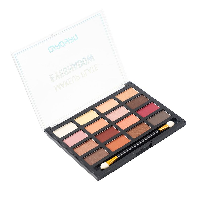16 color peach blossom makeup eye shadow plate earth color nude makeup beginners are not easy to smudge color makeup eye shadow