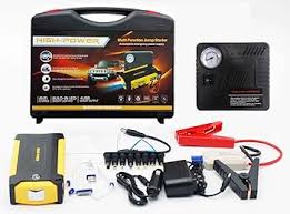 Portable Jump Starter Battery with Air Compressor & Torch Multi-Function Emergency Power Bank & Tire Inflator