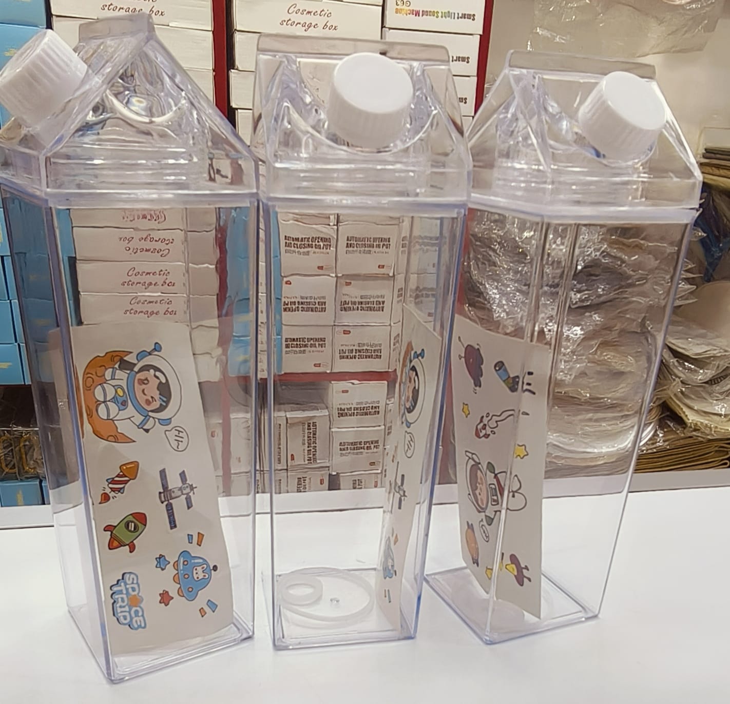 500ml Milk Bottle – Reusable BPA-Free Milk & Beverage Storage Bottle,Transparent design for quick visibility