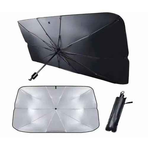 Car dashboard umbrella sunvisor windscreen cover now available/Windscreen Sunshade, Retractable Umbrella Sunshade Heat Insulation Sun Visor Foldable Reflective Windscreen Sunshade Sun