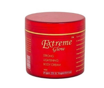 Orignal! Extreme Glow Strong Lightening Body Cream with Argan Oil and Vegeclairine Brightens Dark Spots, Evens Skin Tone, Hydrates, Smooths for a Soft Radiant Body
