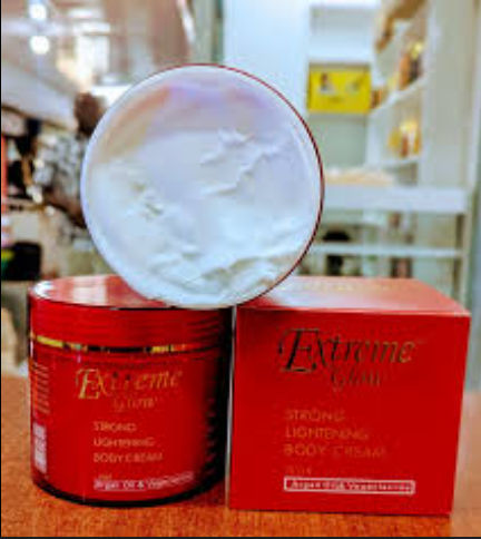 Orignal! Extreme Glow Strong Lightening Body Cream with Argan Oil and Vegeclairine Brightens Dark Spots, Evens Skin Tone, Hydrates, Smooths for a Soft Radiant Body