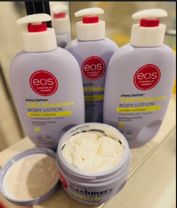 Orignal EOS Shea Better 24H Moisture Body Lotion – Vanilla Cashmere (16 fl oz / 473mL) 24-Hour Moisture Body Lotion in Vanilla Cashmere.
