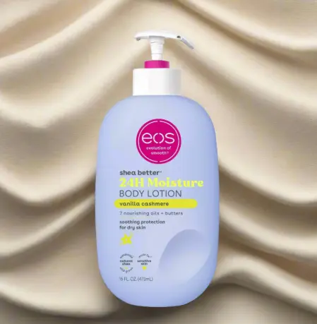Orignal EOS Shea Better 24H Moisture Body Lotion – Vanilla Cashmere (16 fl oz / 473mL) 24-Hour Moisture Body Lotion in Vanilla Cashmere.