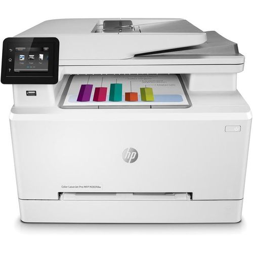 HP Color LaserJet Pro M283fdw Wireless All-in-One Laser Printer, Remote Mobile Print, Scan & Copy, Duplex Printing, White