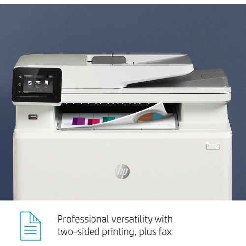 HP Color LaserJet Pro M283fdw Wireless All-in-One Laser Printer, Remote Mobile Print, Scan & Copy, Duplex Printing, White