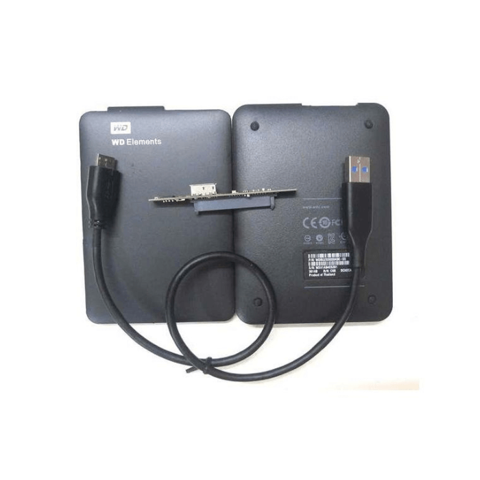 WD Hard Disk External Casing USB 3.0 – 2.5" SATA HDD & SSD Enclosure | Tool-Free Setup | Plug & Play | Up to 6TB | No Power Adapter Needed