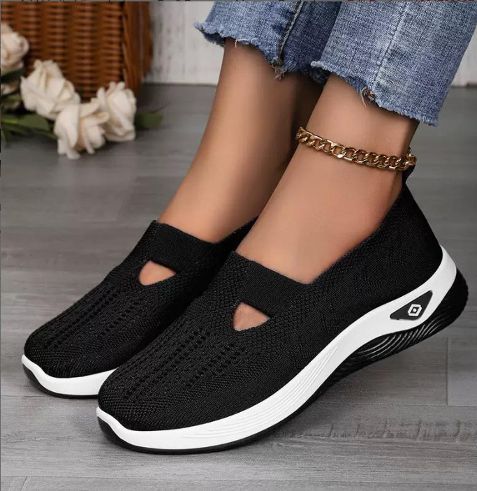 Ladies Breathable Shoes – Lightweight Comfort Sneakers for Women, Air Mesh Casual Walking Trainers, Soft Cushion Sole, Non-Slip Outsole, Everyday Fashion Footwear for Work, Travel & Sports. Stay Cool,