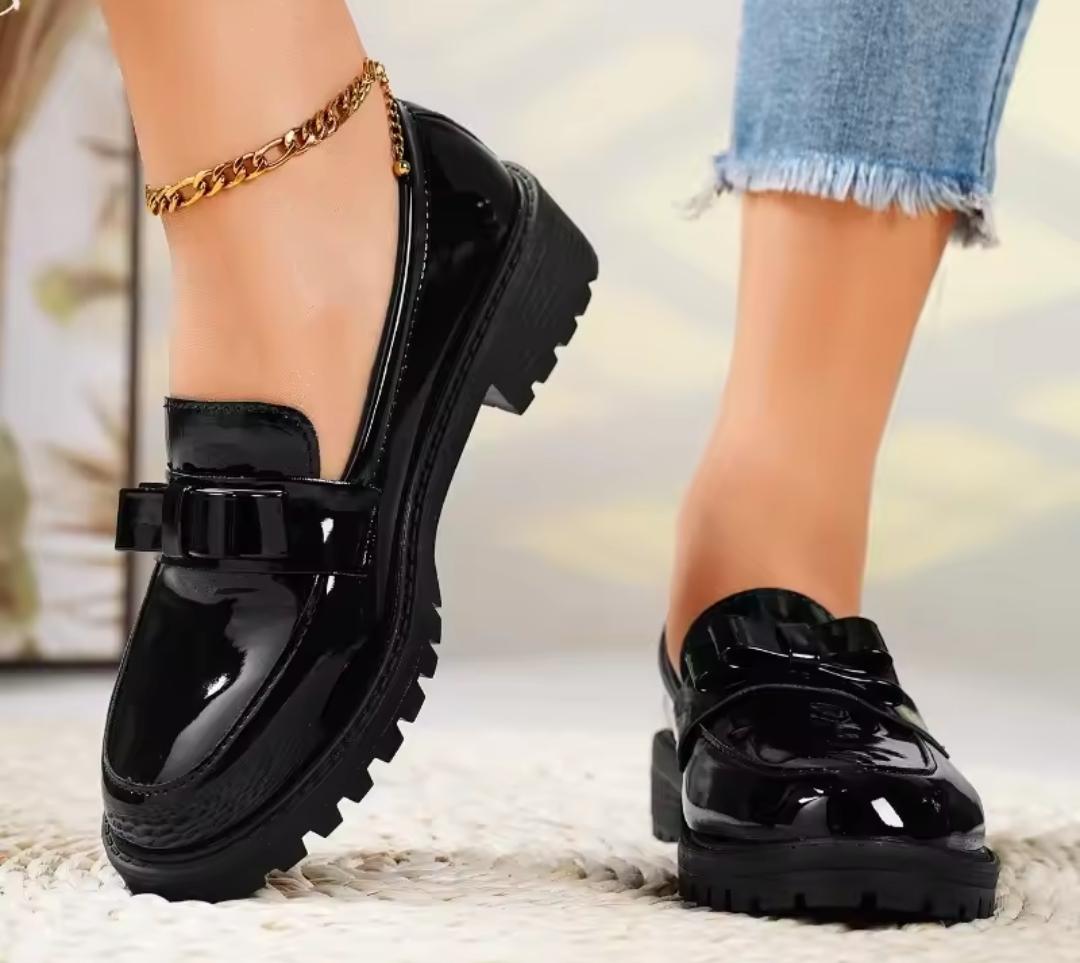 Comfortable Elegant Bowtie Brogues For Women  Stylish Leather Dress Shoes With Classic Oxford Design, Durable Sole, Breathable Upper, Perfect For Office, Weddings, Parties, Formal & Casual Wear