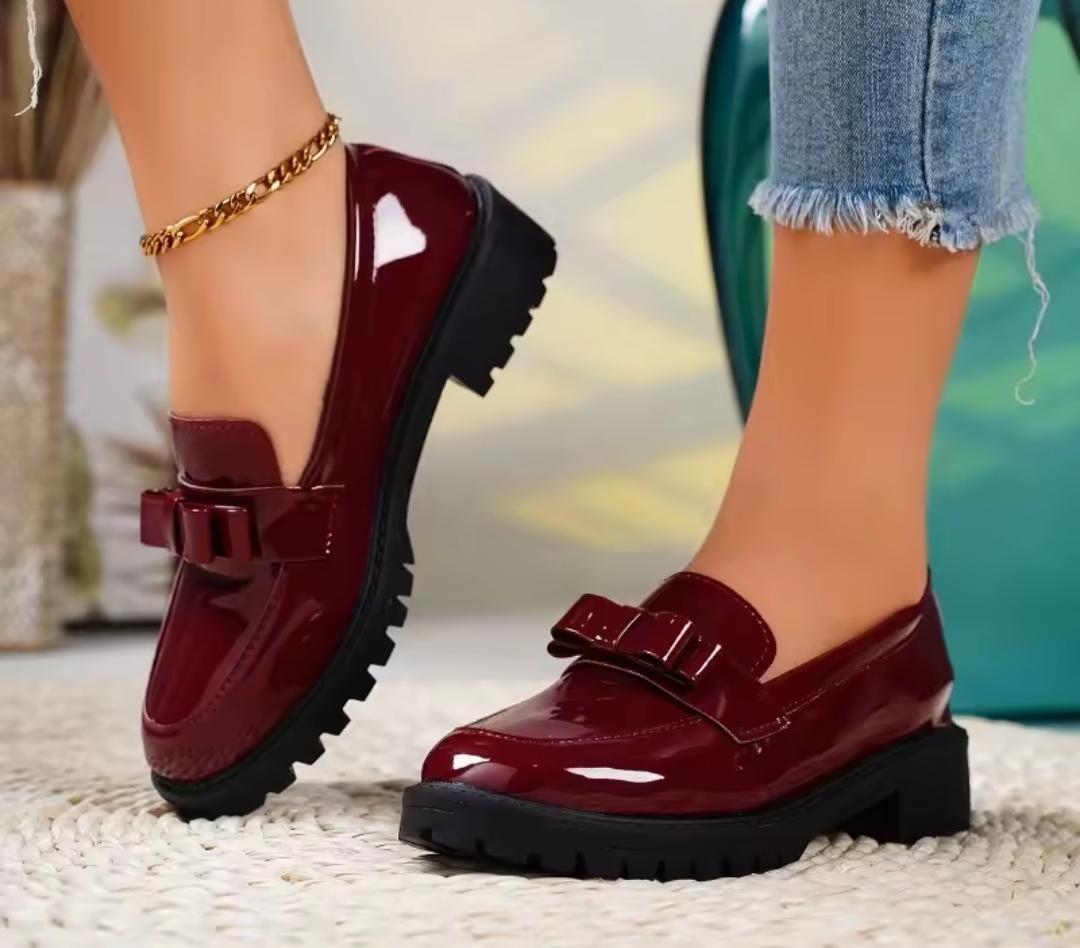 Comfortable Elegant Bowtie Brogues For Women  Stylish Leather Dress Shoes With Classic Oxford Design, Durable Sole, Breathable Upper, Perfect For Office, Weddings, Parties, Formal & Casual Wear