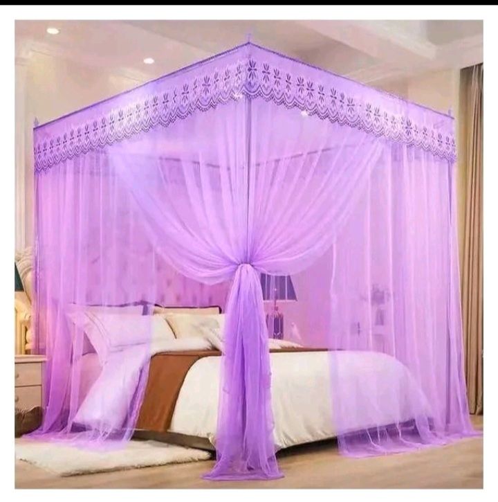 Premium 4 stand mosquito net with rails mosquito repellent tent bedding accessories