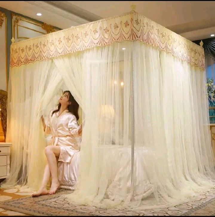 Premium 4 stand mosquito net with rails mosquito repellent tent bedding accessories