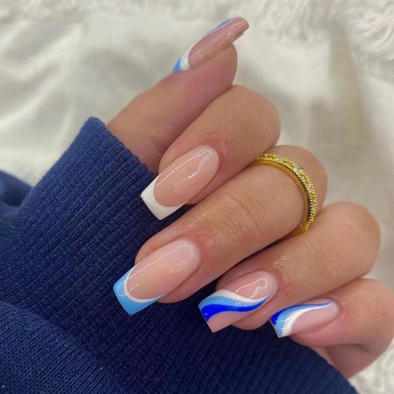 24 PCS Instant Manicure Fake Nails Salon Look In Minutes Free Glue Included