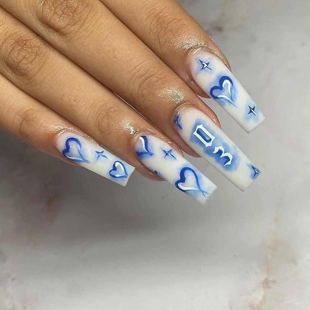 24 PCS Long Lasting Fake Nails Up To 2 Weeks Wear Free Glue Included